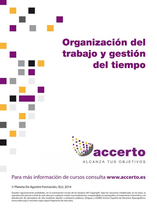 Title details for Organización del trabajo y gestión del tiempo by Accerto - Available